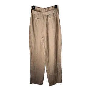 Tularosa‎ Pants Women Small Pink Paloma Linen Belted Paper Bag Wide Leg Preppy thumbnail 4