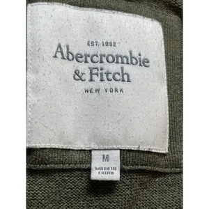 Y2K Abercrombie & Fitch Deep V-neck Short Sleeve Longer Length M Sweater READ thumbnail 9