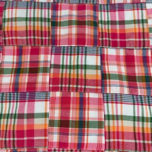 Talbots Patchwork Cotton Madras Plaid Mini Skirt Pink Green Colorful Size 8 thumbnail 7