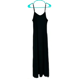 Mossimo‎ Size Large Black Slip Dress Maxi Adjustable Straps Long Basic Everyday thumbnail 2