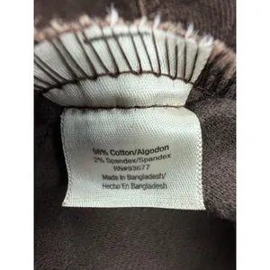 St Johns Bay Stretch Brown Corduroy Jacket Mock Neck Button Front Size L thumbnail 6