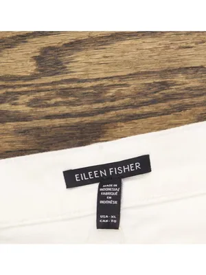 Eileen Fisher Womens Straight Cropped Jeans S5GDD-P4870M White XL thumbnail 3