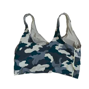 Aerie OFFLINE Real Me Longline Camo Sports Bra XL Wirefree Padded Yoga Gym thumbnail 9