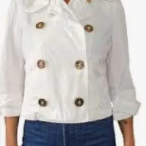 Ralph Lauren white nautical Provence fashion military jacket cotton preppy small thumbnail 2