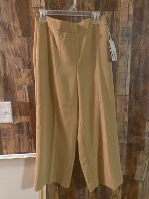 INWT women's trousers beige size 6 nseam 24 rise 10 1/2 length 38 thumbnail 1
