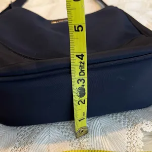 Vintage Strada Navy Blue Purse Handbag Crossbody Several Compartments thumbnail 11