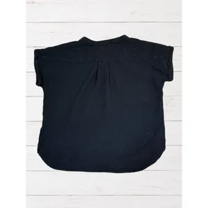Faherty Desmond Dream Cotton Gauze Top Navy XS Organic Cotton Minimalist thumbnail 3