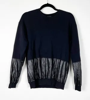 ARITZIA Wilfred Free Long Sleeve Pullover‎ Black Sz S thumbnail 1