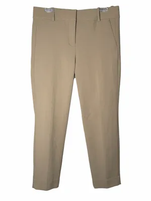 J.Crew Cameron Pants Women’s Sz 8 Tan Khaki Cropped Slim Stretch Ankle Trousers thumbnail 2