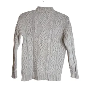 Lauren‎ Ralph Lauren ladies hand knit silk cotton linen blend pullover sweater M thumbnail 7