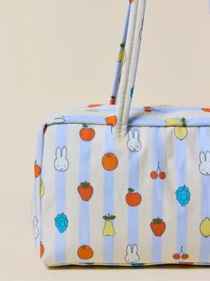 BAGGU Regular Bowler Bag- Picnic Stripes Miffy thumbnail 3