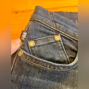 Rock & Republic Blue Flare Wide Leg Jeans thumbnail 2