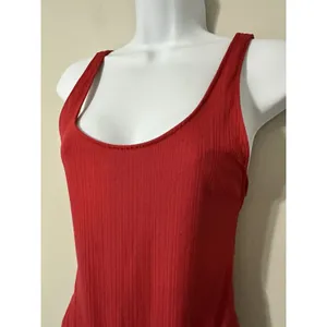 ARO‎ Swim Red Emmie Ribbed One Piece Swimsuit Size S thumbnail 4