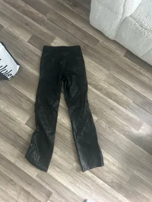 ZARA Pants Leather Black thumbnail 2