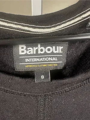 P212. Barbour Black Long Sleeve Zip Pocket Tunic Dress-oversized thumbnail 2