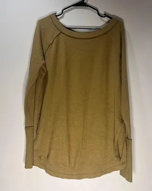 We The Free Women's Snowy Thermal Tee Size XL Green Long Sleeve Tunic thumbnail 1