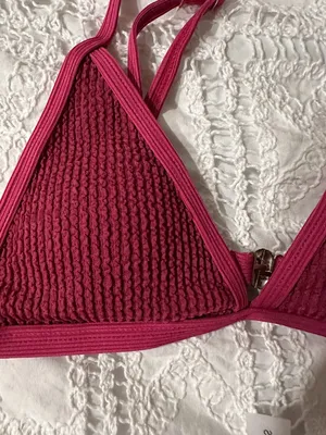 Shein Ribbed Triangle Bikini Set thumbnail 2