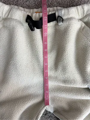 Urban Outfitters Cream Fleece Cargo Utility Pants Gorpcore Size M thumbnail 4