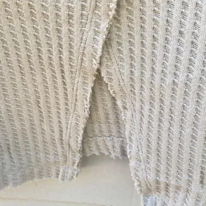 NWT Free People XS Cream Juicy Cowl Neck Long Sleeve Waffle Knit thermal top thumbnail 5