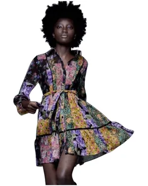 Zara Amelie floral dress size Medium thumbnail 1
