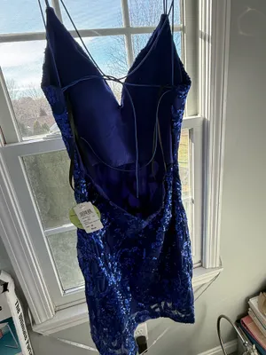 Homecoming Dress Windsor Sequin Blue  thumbnail 2