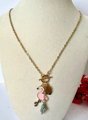 Pink Flamingo Necklace (222) 🦩 thumbnail 1