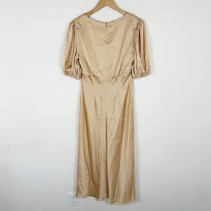 ALEXIA ADMOR Felicity Bubble-Sleeve Satin Midi Dress thumbnail 4