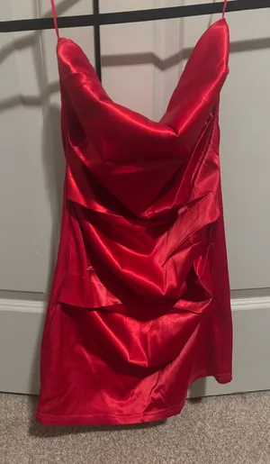 Vestique Dress Red Mini thumbnail 1