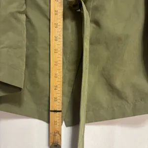 Metaphor NWT Women's Belted Trench Coat Olive‎ Green Sz XL Minimalist Neutral Utility thumbnail 11