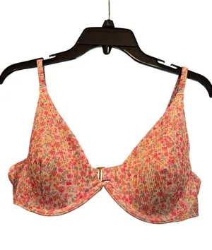 Hollister floral bathing suit top thumbnail 1