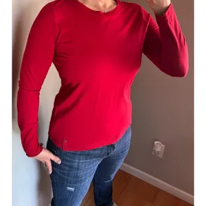 Lauren Ralph Lauren long sleeved deep red Womens pullover crew neck tshirt thumbnail 4