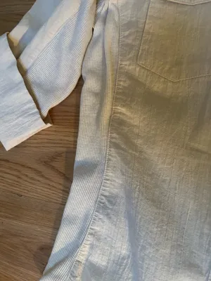 Casual work shirt 3/4 sleeves button down Tan thumbnail 5