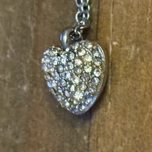 Michael Kors dainty pave puffed heart pendant necklace thumbnail 6