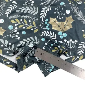 Wodbottom Blue Gold Foil Holly Winter Shorts 3" CrossFit‎ Workout Size Medium thumbnail 5