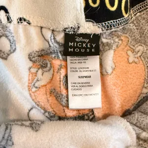 Disney Halloween Mickey Pajama Pants - Black, White, Orange thumbnail 7