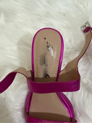Free People Collection Candice Sandals Heels Metallic Magenta 37.5 thumbnail 8