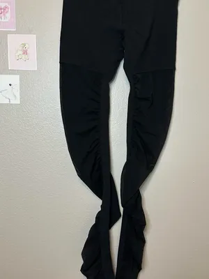 Alo yoga Pilates mesh leggings black quietluxury trendy influencer casual medium thumbnail 5