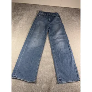 American Eagle Super High Rise Baggy Wide Leg Jeans Women's 00 EUC thumbnail 3