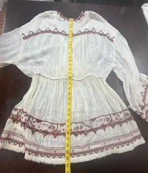 Free People Saffron Embroidered V-Neck Tunic thumbnail 10