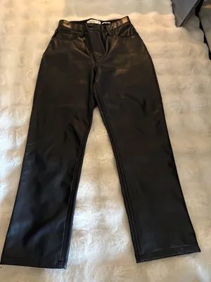 Abercrombie Leather Vegan Pants Straight thumbnail 1