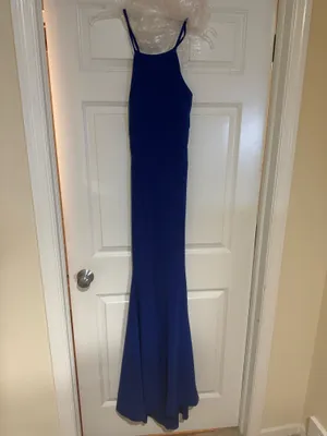 Blue Prom Dress Size M thumbnail 5