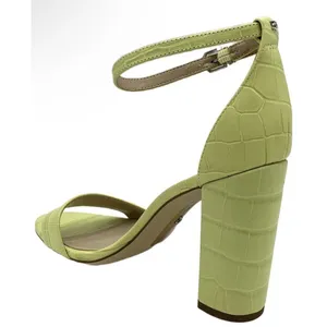 Sam Edelman Women's Yaro Block Heel Sandal Kiwi Size 6.5 Croc Embossed thumbnail 3