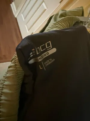BCG Olive Green Running Shorts thumbnail 3