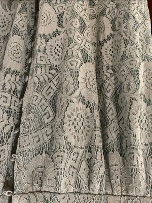 By The River Light Green Lace MaxiDress with Puff Sleeves thumbnail 2