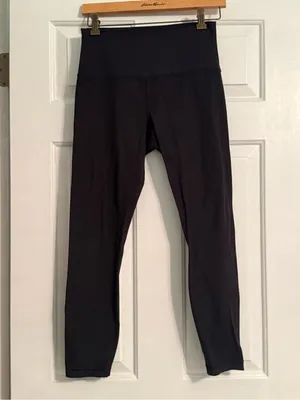 Lululemon Align Lattice Work Embossed Leggings in Black thumbnail 2
