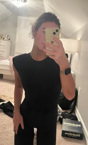 Abercrombie & Fitch Black Boatneck Bodysuit thumbnail 1