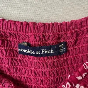 Abercrombie & Fitch sz S red off shoulder boho‎ romper thumbnail 6