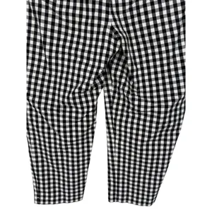Ann Taylor Women's Curvy Gingham Cropped Pants Black White Check Size 16 Preppy thumbnail 9