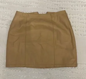 Forever 21 Tan Leather Skirt thumbnail 1