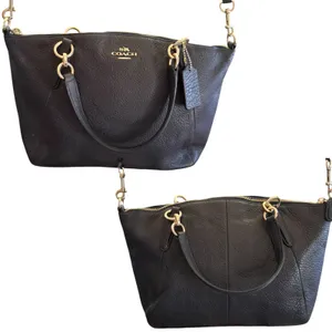 Coach Vintage Kelsey Black Pebbled Leather Satchel Crossbody Purse thumbnail 5